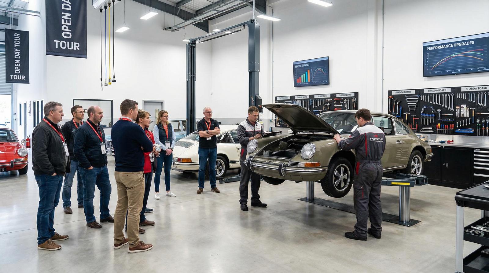 户外露出修车改装工坊参观视频