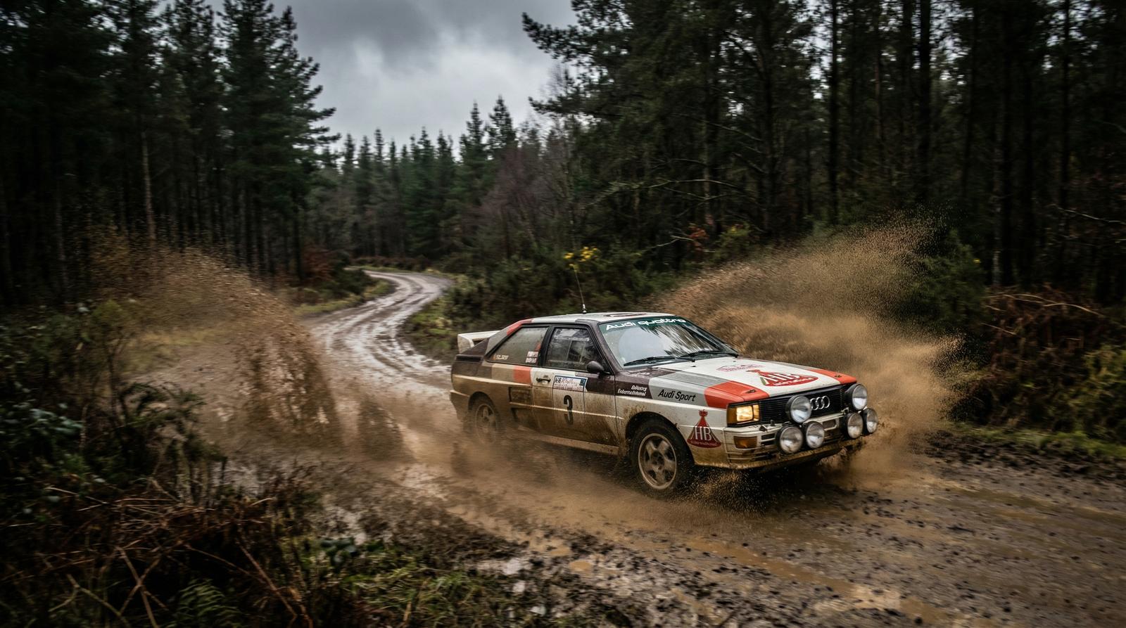 户外露出拉力赛车视频